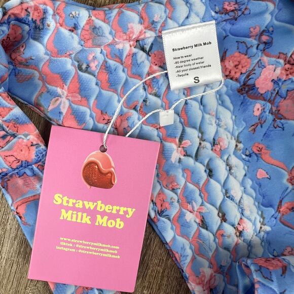 NWT Strawberry Milk Mob Cheeky Bikini Bottoms - Picture 4 of 6